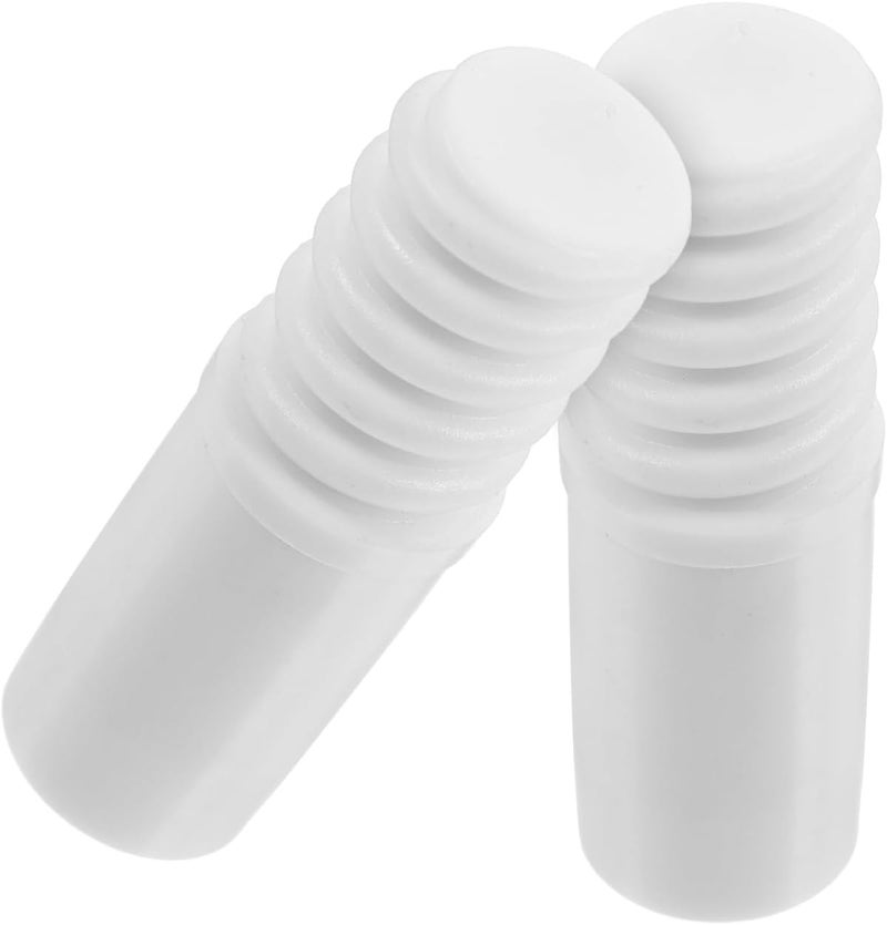 BESTYASH Threaded Broom Handle Adapter 2Pcs Plastic Threaded Tips Compatible with Metal Extension Poles for Replacement and Cleaning Tools 2.24 Inch Length - Image 1